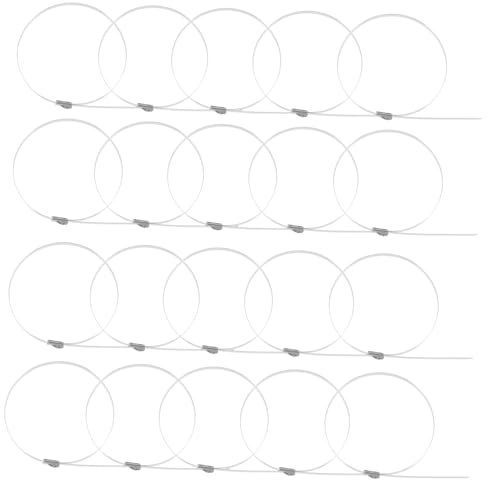 Healeved 100pcs Outdoor Dog Chicken Wire Chain Link Fence Extender Metal Zip Ties Fencing Staples