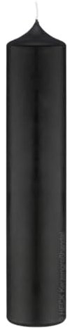 Kopschitz Kerzen Altarkerze Schwarz, 250 x Ø 80 mm, 1 Stück, Unparfümiert