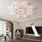 LED Deckenleuchte Wohnzimmer 80w Modern Deckenlampe Weiß mit Fernbedienung APP Farbwechsel 3000K-6000K Dimmbar Deckenbeleuchtung für Schlafzimmer, Wohnung, Büro (Weiß, A)