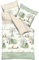 Kaeppel Kinder-Bettwäsche Picknick Feinbiber grün Größe 1x 100x135 cm + 1x 60x40 cm