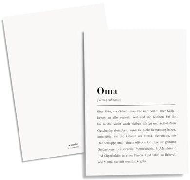 aemmi Oma Definition Postkarte