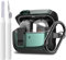 SAMSUNG Galaxy Buds 3 / 3 Pro Case Cover with Secure Lock Clip, Rugged Protective Hard Cover Shell with Carabiner & Cleaner Kit for Men Women Black Green