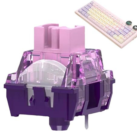 Creamy Keyboard Switches, Tactile Switches, Purple - Mechanical Keyboard Switches, Key for Mechanical Keyboard