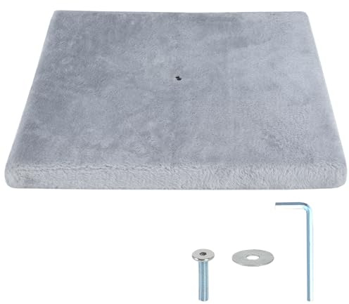 Dimaka Cat Scratching Post Replacement Base, Suitable for M8 Screws, Soft Plush Covered, Indoor Cat Scratcher
