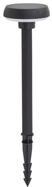 Lindby LED Solarleuchten Brinca mit Bewegungsmelder (spritzwassergeschützt (Modern) in Schwarz (1 flammig,) - Solarlampe Solarleuchte Garten