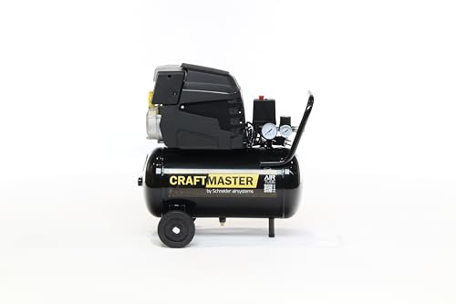 SCHNEIDER CRAFTMASTER, mobiler Kompressor, 24 Liter Tank, maximaler Druck: 8 bar, Leistung: 1,5 PS