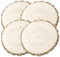 Truevaste Holzscheiben 30 cm, 4er Set Runde Baumscheiben 28-32 cm ohne Loch – Naturholz Unbehandelte Holz Log Scheiben aus Paulownia Holz für DIY Basteln, Hochzeit und Weihnachtsdeko, 20mm Dicke