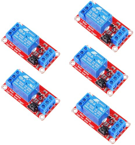 RUNCCI-YUN 5pcs Relay Module DC 5V 1 Channel Relay Board RUNCCI-YUN with Optocoupler Isolation Support High or Low Level Trigger for Arduino