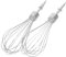 GLEAVI 2Piezas Accesorios Huevos Inoxidable Cabezas para Mezclador Eléctrico Compatible con Mini Taladro para y Huevos Cocina