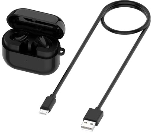 XBERSTAR Charging Case for Samsung Galaxy Buds 3 Charger Box Support Wireless/Wired Charging (Black)