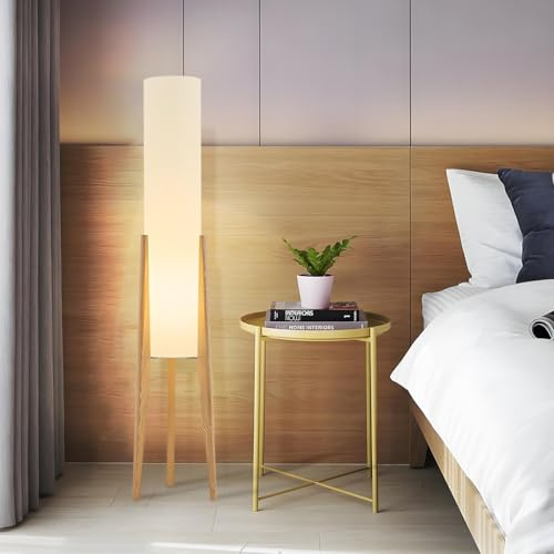 YUPIN Lampadaire d'art en Tissu Fait Main Lampe sur Pied Moderne Et Minimaliste Lampe sur Pied pour Chambre Blanche Wabi Sabi Lampadaire pour Salon Salon Canapé Éclairage Lampes Décoratives
