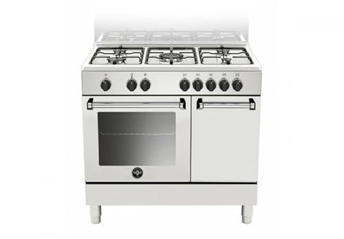 AMN9P5EBV24 - Cucina a gas con forno elettrico, 90x60 cm, colore Bianco