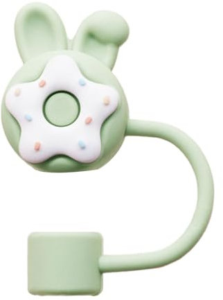 NPXUAMTJ Elegant Silicone Straw Covers Portable Straw Covers Cartoon Silicone Straw Toppers For Outdoor Activity Food Grade Silicone Straw