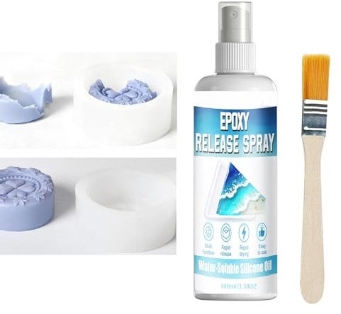 Lnhgh Trennspray für Epoxidharz, 100 ml, Trennmittel für Epoxidharz, zum Formen von Seife, Beton, Gips, Werkstatt, Garage,