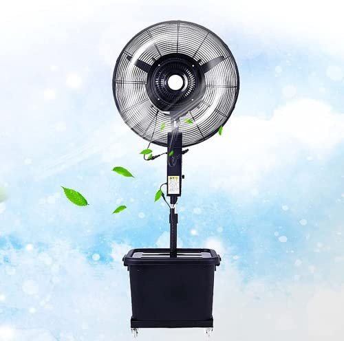 YDkjwjw Ventilatore nebulizzatore da esterno, oscillazione 90°, serbatoio 42L per ore di fresco, ideale per giardini, eventi e ristorazione