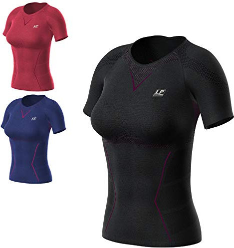 LP SUPPORT Air-Series ARF-2301-Z Damen Funktions-Shirt (Kurzarm), Größe:L, Farbe:schwarz