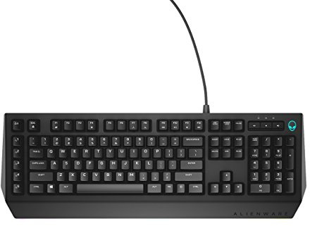 Dell Alienware Advanced Gaming Keyboard AW568 - Alienfx RGB Lighting System - 5 Programmable Macro Key Functions