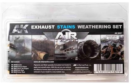 AK02037 AK Interactive - Exhaust Stains Weathering Set