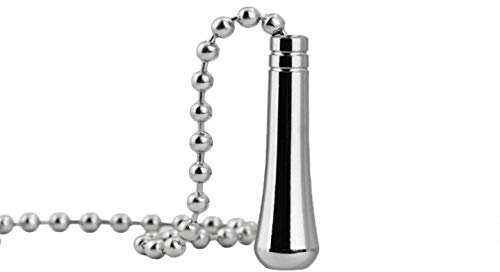 Newzc Bathroom Light Pull Cord Teardrop Chrome Pull Chain Handle Silver Blind Pull Cord Handle Ceiling Fantoilet Shower Pull Cord Replacement with 85cm Ball Chain Extension And Connector Clasps