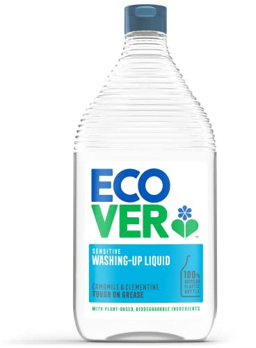 Ecover Washing Up Liquid, Washing Up Soap, Tough on Grease and Grime, Fresh Camomile & Clementine Scent,1 x 950ml
