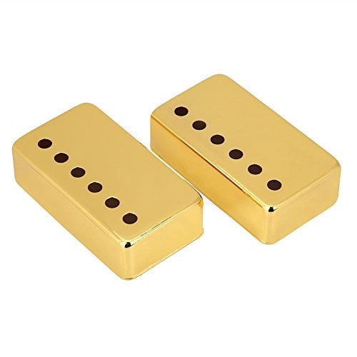2er / Set Guitar Pickup Abdeckung, Hals & Brücke Tonabnehmer Cover(Golden)
