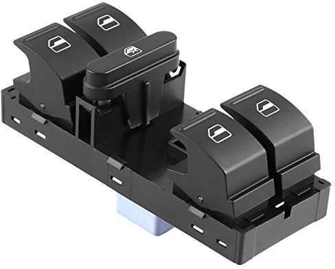 Interruptor eléctrico de ventana Compatible con Skoda Fabia Octavia Superb Yeti 1Z0959858B