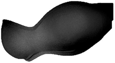 GIOS Reggiseno Fascia con Coppe in Doppio Tessuto di Cotone Art. 704 (TG. 4 CIRCONF. Sottoseno 78/82, Nero)
