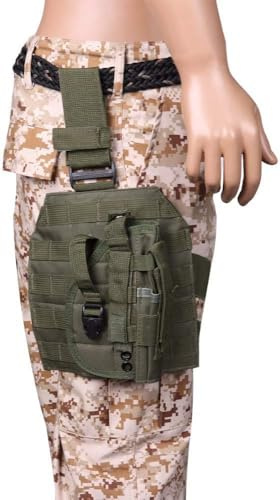 Gexgune Molle verstellbare Taktische Holster Puttee Oberschenkel Bein PB 075 Pistole Pistole Holster Beutel mit Magazin Tasche (5 Farben optional)