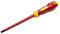 SATA ST61325SC Destornillador de Cabeza Ranurada VDE para Electricistas de 6,5 mm con Mango VDE y Hoja de Acero S2, 6,5 x 150 mm