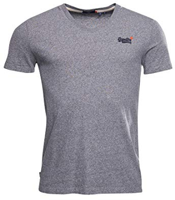 Superdry Herren Klassisches T-Shirt aus Bio-Baumwolle mit V-Ausschnitt