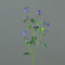 Seidenblumen Roß Vergissmeinnichtzweig 50cm DP Kunstblumen künstliche Blumen Myosotis Vergissmeinnicht