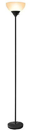 Newhouse Lighting 71-in. Charles Black Modern Standing Lamp NHFL-CH-BK, Floor Lamp for Living Room, Bedroom, and Other Home Decor, Ambient Lighting and Mood Lighting for Office Decor