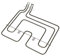 sparefixd Dual Top Grill Element to Fit Lamona Oven