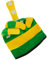 Amosfun Kostüm Hut Plüsch Mittelfinger Hut Neuheit Star Shamrock Kopfbedeckung St. Patricks Tag für St. Patrick Party Foto Requisiten Freie Gr??e