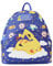 Loungefly Pokémon Sleeping Pikachu and Friends Mini-Rucksack, Blau, Einheitsgröße, Mini-Rucksack