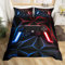 Gaming Bedding Set Single Gamer Comforter Cover for Boys 3D Gaming Geometric Duvet Cover Gamepad Gamer Console Bedding for Kids Girls Teens Video Game Bedspread Cover, Zipper Closure