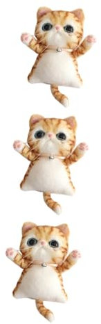 STOBOK 3sätze Wollfilz Nadelfilzset Für Katzen DIY Kreatives Handwerk Für Anfänger Und Fördert Fantasie Und Eltern-bindung