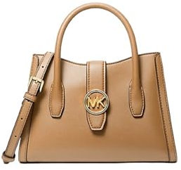Michael Kors Gabby Small Satchel Crossbody, Camel Gold Hw, Small
