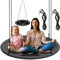 KESSER® Balançoire nid d'oiseau Balançoire Disque Balançoire Suspendue Balançoire nid d’Oiseau Balançoire réglable Balançoire de Jardin Balançoire pour Enfants Balançoire Anthracite, 60 cm