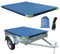 QENETY Copertura per rimorchio, 2,1 x 1,1 m, impermeabile, 209 x 115 x 10 cm, in tessuto Oxford 420D, resistente, con corda telata, copertura per rimorchio auto