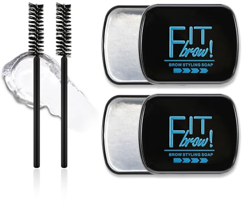 Boobeen Schmink-Set Augenbrauen-Seife, Augenbrauen-Styling-Seife, klares Augenbrauen-Gel mit Pinsel, lang anhaltendes Gel zum Formen, für vollere und dickere Augenbrauen