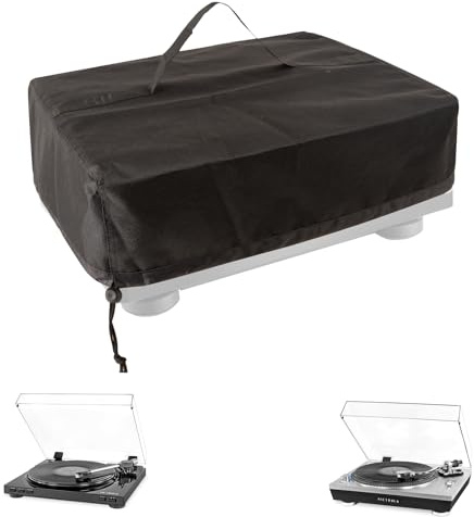 Turntable Dust Cover,Record Player Cover,Custom Home Mat Dustproof Protector Plexiglass Covers,Fits Most Models of Technics SL-Q300/SL-B250 /SL-B260 /SL-BD20 /SL-BD27 /SL-BD35 /SLD-20 /SL-PC11(Black)