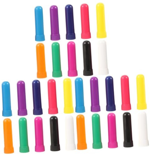 FRCOLOR 3 Sätze Räucherstäbchen Zum Inhalieren Dampf Duft Diffusor Luftbefeuchter Atmen Tragbarer Naseninhalator Pulverinhalator Nasenstab Nasenschläuche Plastik 10 Stück * 3