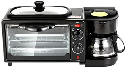 Máquina de Desayuno 3 en 1, Horno eléctrico Multifuncional, máquina para Hornear Tartas y Pan, Mini Horno Multifuncional pequeño.