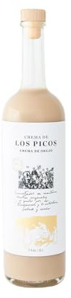 LOS PICOS Crema de Orujo - Bebida Artesanal con Crema de LECHE y Aguardiente de Orujo, 17% Vol., 70 cl - Suave, Cremosa y con Notas de Vainilla y Chocolate