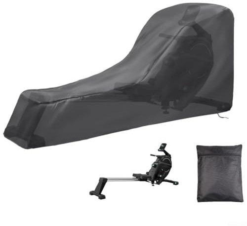 210D wasserdichte winddichte Rudergerät-Abdeckung mit verstellbarer Passform für Concept 2 und einer Vielzahl kompatibler Rudergeräte (241 x 102 x 61 cm)