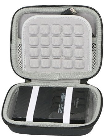 co2CREA Externe Festplattentasche Hard Drive Case für WD My Passport Externe Festplatte 1TB 2TB 3TB 4TB 5TB Portable External Hard Drive,Nur Tasche
