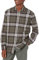 Amazon Essentials Herren Langarmhemd aus Flanell (in Übergröße erhältlich), Olivgrün Karomuster, XL