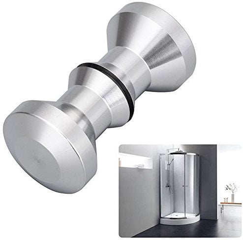 Tencro Shower Door Handle Knob Polished Solid Stainless Steel Handle Screen Round Bathroom Door Knob (30mm)
