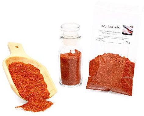 Baby Back Ribs Grill Gewürzmischung | Grillgewürz für Spareribs Marinade amerikanisch | glutenfrei | 25g
